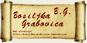 Bosiljka Grabovica vizit kartica